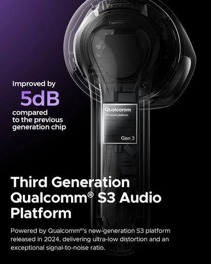 Air5 ANC Bluetooth 5.4 Wireless Earbuds with Hi-Res Audio,Aptx Lossless,Cvc V8.0,6MIC AI Call Noise Reduction,Ipx5