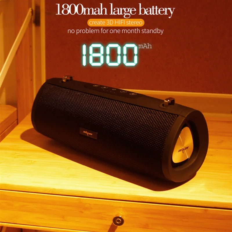 -S38 Bluetooth Speaker Portable Subwoofer Outdoor Wireless Speaker Support TF Card,Usb Flash Drive