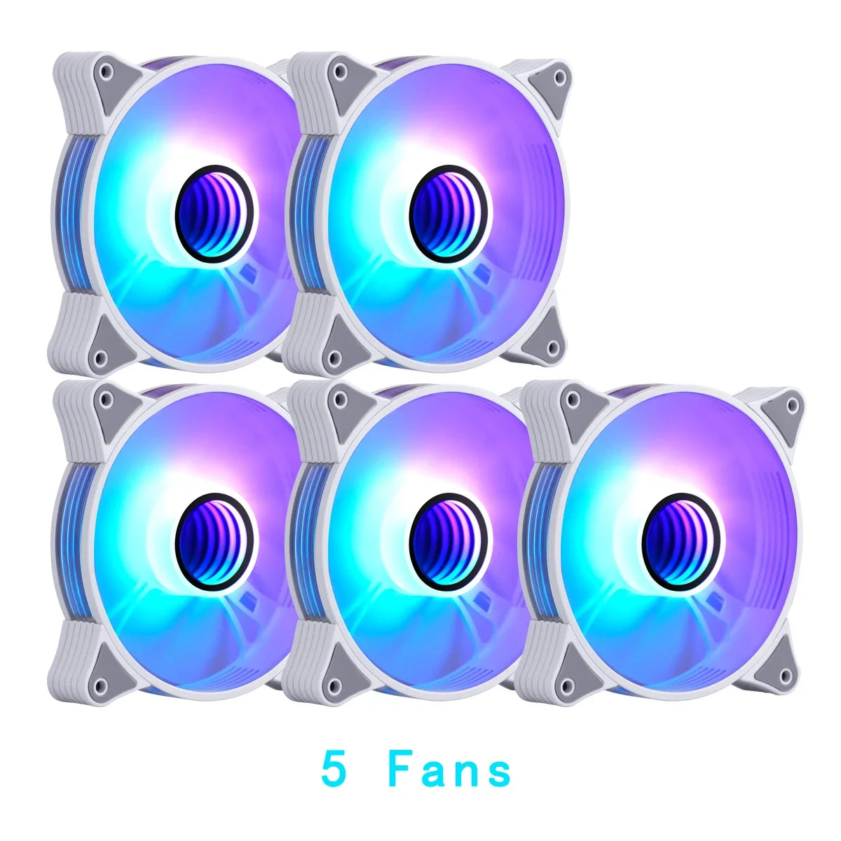 PC Fans 120Mm Rgb Ar12Pro Branco Case Coolers Argb Fan 5V3Pin Aura Sync  PC Gaming Case Ventoinha Computer Cooling Fan