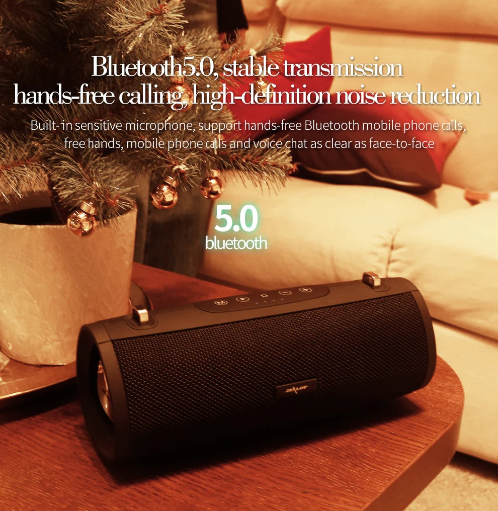 -S38 Bluetooth Speaker Portable Subwoofer Outdoor Wireless Speaker Support TF Card,Usb Flash Drive