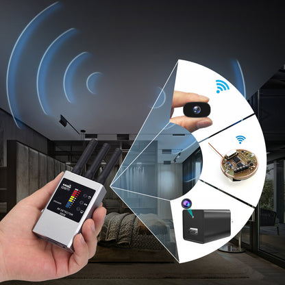 RF Bug Detector and Hidden Camera Finder for Anti-Spy Listening Detection