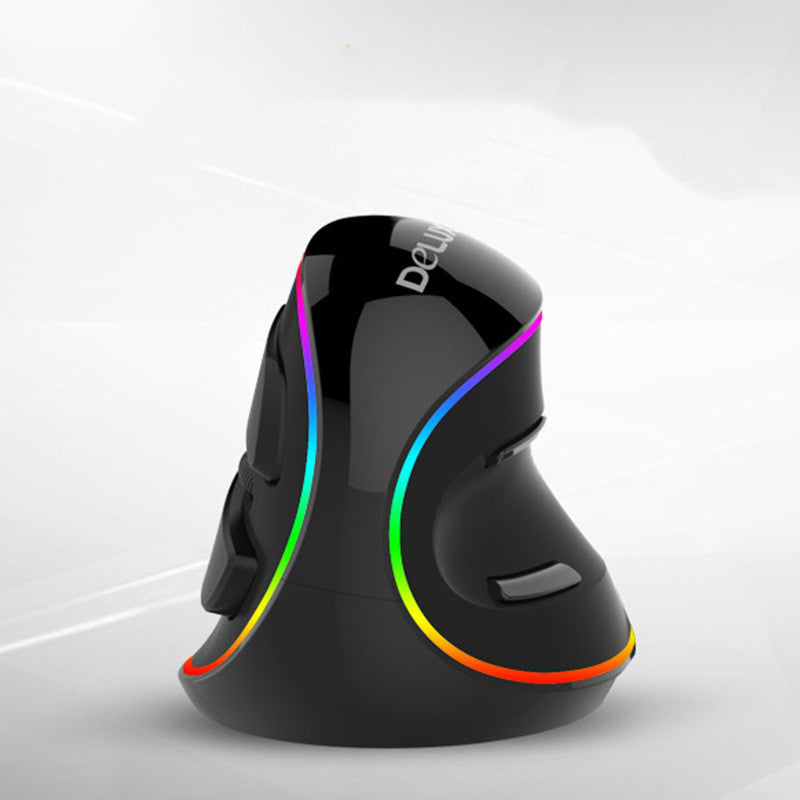 Ergonomic Vertical Gaming Mouse with 6 Buttons - Wired and Wireless Right-Handed Design for PC and Laptop Use
